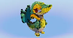 Snivy from Pokemon — Minecraft Build by LeonisBuilds (1)