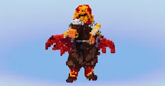 Rengoku from Demon Slayer — Minecraft Build by LeonisBuilds (2)