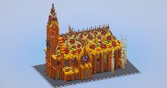 Fantasy Pizza Cathedral — Minecraft Build by LeonisBuilds (3)