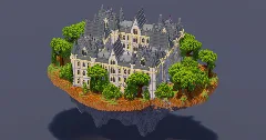 Floating Island Gothic Castle — Minecraft Build by MellowHat (1)