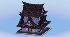 Japanese Temple Black and White version — Minecraft Build by LeonisBuilds (1)