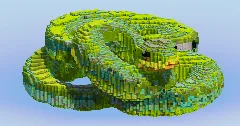 Green Snake — Minecraft Build by LeonisBuilds (2)