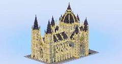 Gothic Cathedral v2 Sandstone — Minecraft Build by LeonisBuilds (2)