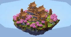 Japanese Floating Island with Jungle wood Castles — Minecraft Build by LeonisBuilds (1)