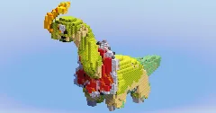 Meganium from Pokemon — Minecraft Build by LeonisBuilds (2)