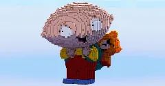 Stewie Griffin — Minecraft Build by LeonisBuilds (2)