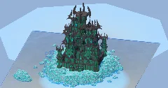 Dark Prismarine Fantasy Castle 400x400 Blocks Fully Built Map — Minecraft Build by LeonisBuilds (1)