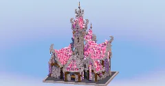 Pink Medieval Fantasy Castle — Minecraft Build by LeonisBuilds (1)