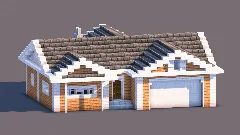 Modern Suburban Ranch House | Family Home with Garage — Minecraft Build by RaekonBuilds (1)