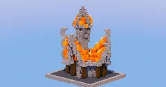 Fire Medieval Fantasy House 4 — Minecraft Build by LeonisBuilds (1)