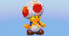 Toad from Super Mario — Minecraft Build by LeonisBuilds (2)