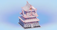Japanese Castle White and Pink — Minecraft Build by LeonisBuilds (2)