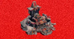 Asian Red Roof Town — Minecraft Build by ImpossibleBuilds (1)