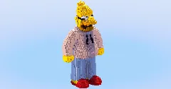 Abe Simpson — Minecraft Build by LeonisBuilds (2)