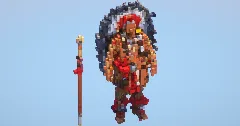 Native American‎ Statue — Minecraft Build by LeonisBuilds (2)