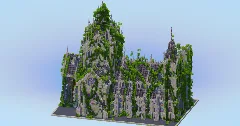 Ruined Overgrown Gothic Cathedral Original — Minecraft Build by LeonisBuilds (3)