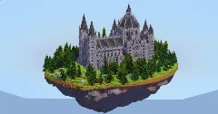 Gothic Cathedral on Floating Island v2 — Minecraft Build by LeonisBuilds (2)