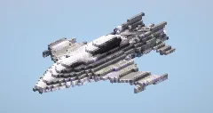 Gray Starship — Minecraft Build by LeonisBuilds (1)