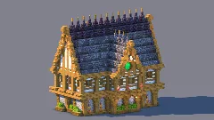 Medieval Trading Hall - Fully Decorated Interior | Download — Minecraft Build by RaekonBuilds (4)