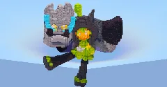 Ogerpon Cornerstone Mask — Minecraft Build by LeonisBuilds (1)