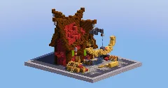 Mangrove Red Medieval Carpenter House — Minecraft Build by LeonisBuilds (2)
