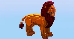 Simba from Disney The Lion King — Minecraft Build by LeonisBuilds (2)
