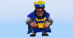 Blue King from Clash Royale — Minecraft Build by LeonisBuilds (2)