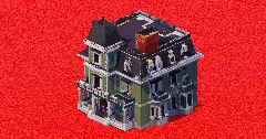 Green Victorian Mansion — Minecraft Build by ImpossibleBuilds (2)