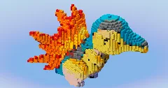Cyndaquil from Pokemon — Minecraft Build by LeonisBuilds (1)