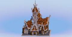 Brown Medieval Fantasy Castle — Minecraft Build by LeonisBuilds (1)