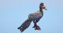 Colorful Feathered Dinosaur small — Minecraft Build by LeonisBuilds (2)