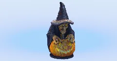 Scary Witch with Pumpkin — Minecraft Build by LeonisBuilds (1)