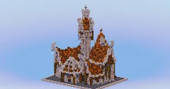 Brown Medieval Fantasy Castle — Minecraft Build by LeonisBuilds (2)