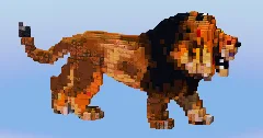 Lion Animal — Minecraft Build by LeonisBuilds (2)