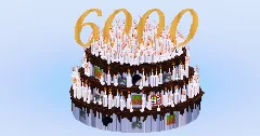6000 Followers on Patreon Cake | FREE — Minecraft Build by LeonisBuilds (2)