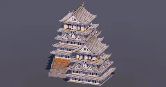 Huge Japanese Castle Gray — Minecraft Build by MellowHat (2)