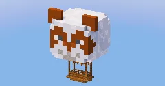 Brown Panda Hot Air Balloon — Minecraft Build by LeonisBuilds (2)