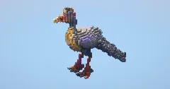 Colorful Feathered Dinosaur small — Minecraft Build by LeonisBuilds (1)