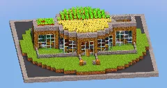 Stone Starter Base with Farm — Minecraft Build by LeonisBuilds (2)