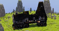 Black Medieval House — Minecraft Build by StrongholdStudios (1)