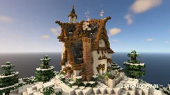 Elven House #3 (Java/Bedrock) — Minecraft Build by Lindolas (2)