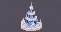 White Gothic Fountain — Minecraft Build by MellowHat (1)