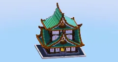 Japanese Temple Dark Prismarine Version — Minecraft Build by LeonisBuilds (2)