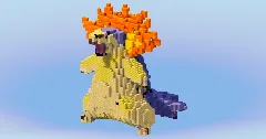 Typhlosion from Pokemon — Minecraft Build by LeonisBuilds (1)