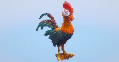 Hay Day Rooster‎ — Minecraft Build by LeonisBuilds (2)