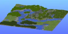 Survival Multibiome Rivers 2000x2000 Blocks Custom Map, River, Forest, Plains, Oak forest, Birch forest, Mountains, Jagged Peaks, Willow forest — Minecraft Build by LeonisBuilds (1)
