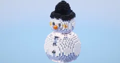 Snowman small‎ — Minecraft Build by LeonisBuilds (2)