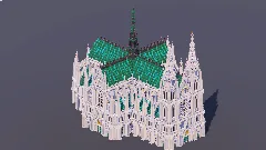 Dark Prismarine Gothic Cathedral — Minecraft Build by MellowHat (1)