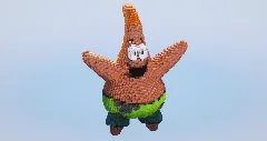Patrick Star — Minecraft Build by LeonisBuilds (2)