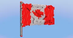 Canada National Flag — Minecraft Build by LeonisBuilds (1)